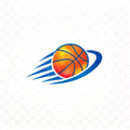 球探篮球比分网站官方品牌标识Logo，橙色与深蓝色组合的体育数据平台图形标志